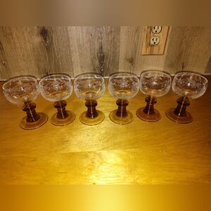 Vintage Schott Zwisel German glasses.